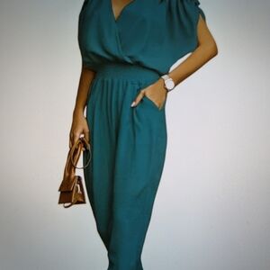 Elegant Teal Jumpsuit